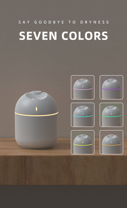 270ML USB Cool Mist Humidifier with LED Night Light