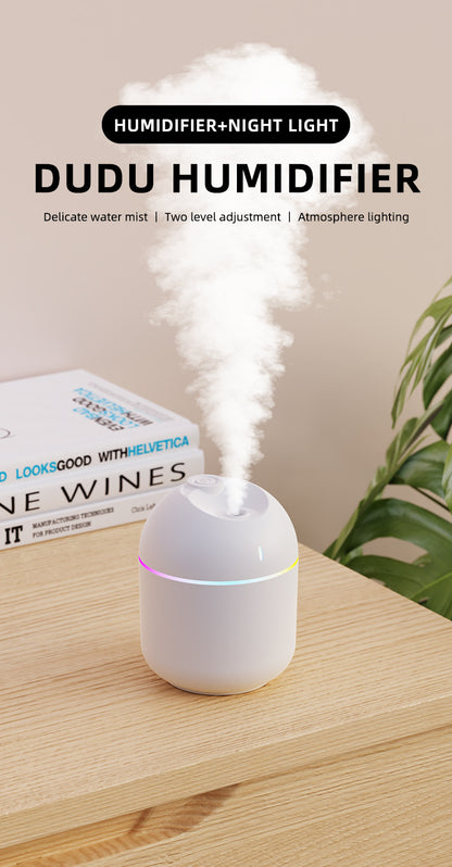 270ML USB Cool Mist Humidifier with LED Night Light