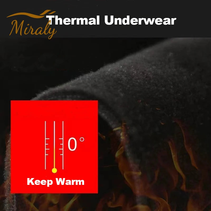 Men’s 2-Piece Fleece Thermal Underwear Set