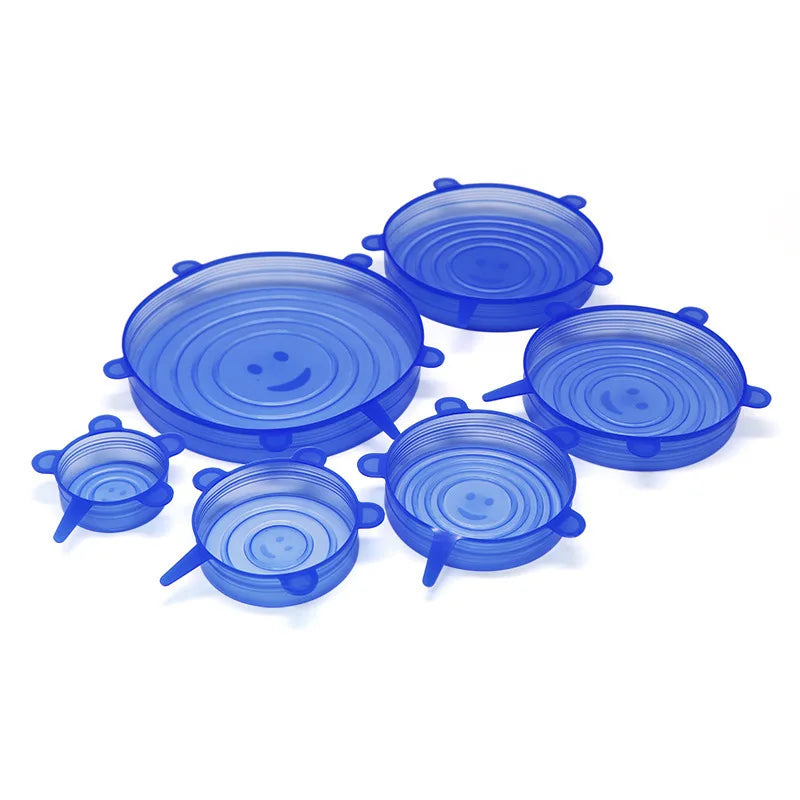 Reusable Silicone Stretch Lid Set 6pcs
