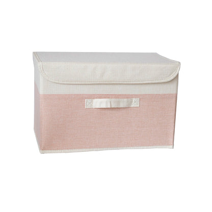 Foldable Cotton Linen Storage Basket