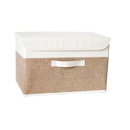 Foldable Cotton Linen Storage Basket