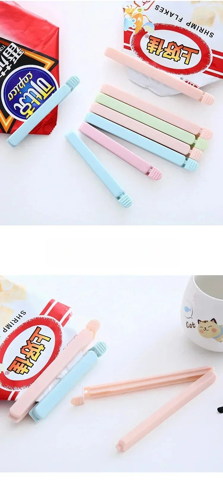 10-Piece Food Bag Clips Set