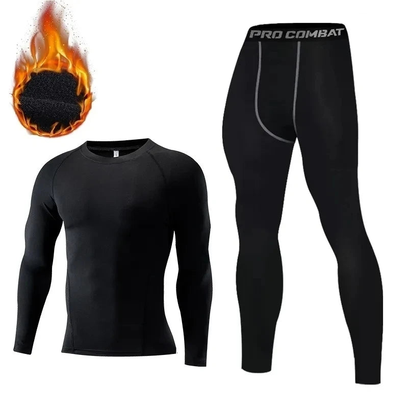 Men’s 2-Piece Fleece Thermal Underwear Set