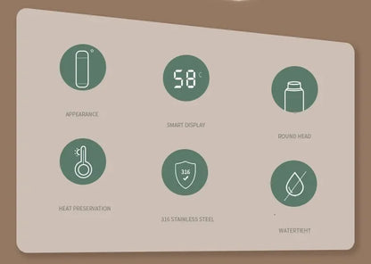 500ML Smart Temperature Display Thermos