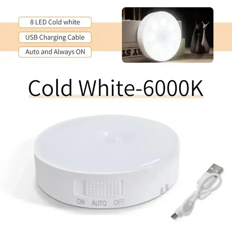 USB Rechargeable Motion Sensor Puck Lights