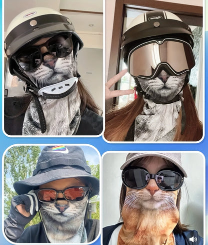 Cat Print Face & Neck Protector