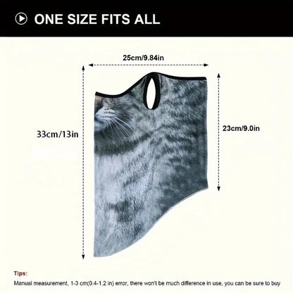 Cat Print Face & Neck Protector