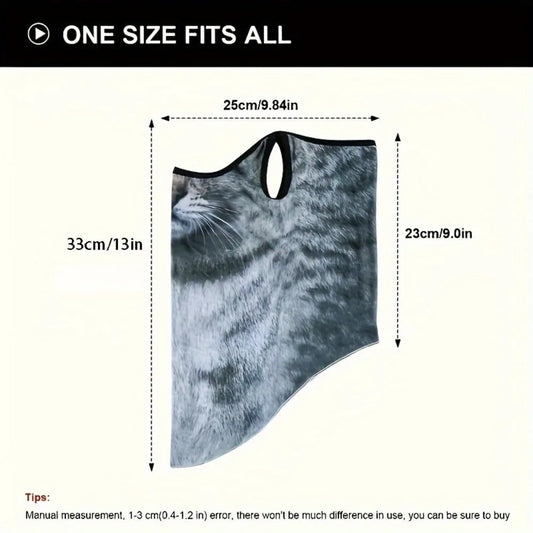 Cat Print Face & Neck Protector