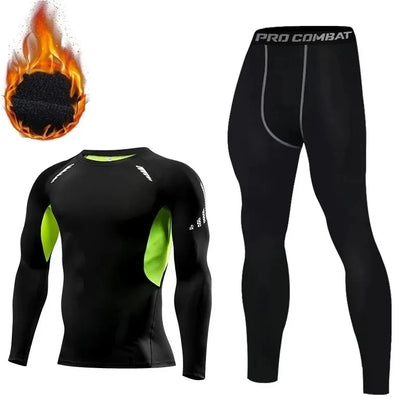 Men’s 2-Piece Fleece Thermal Underwear Set