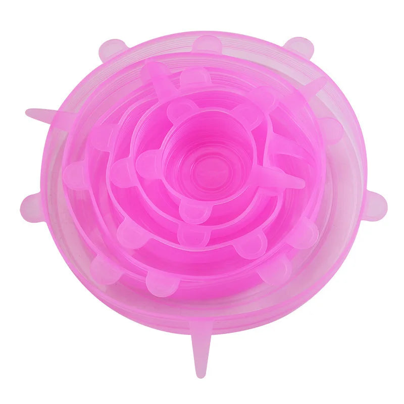 Reusable Silicone Stretch Lid Set 6pcs