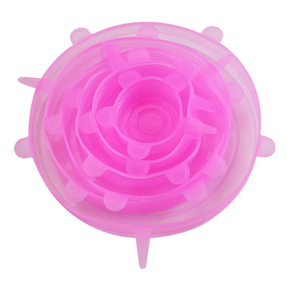 Reusable Silicone Stretch Lid Set 6pcs