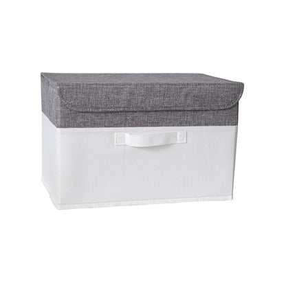 Foldable Cotton Linen Storage Basket