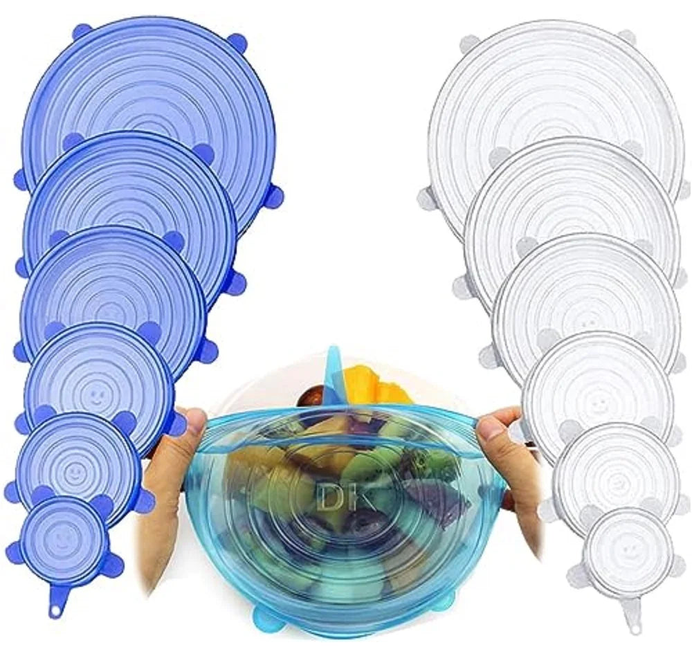 Reusable Silicone Stretch Lid Set 6pcs
