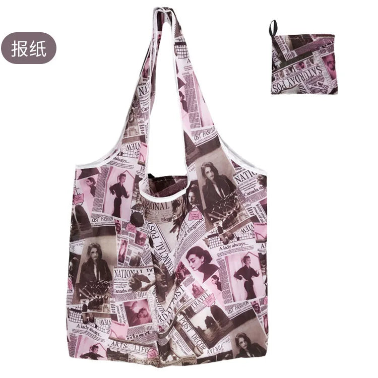 Foldable Reusable Shopping Tote Bag