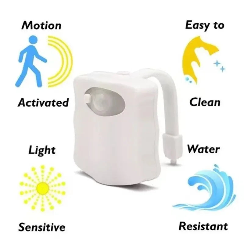 GlowSense™ Motion-Activated Toilet Night Light