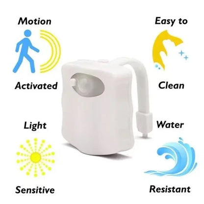 GlowSense™ Motion-Activated Toilet Night Light