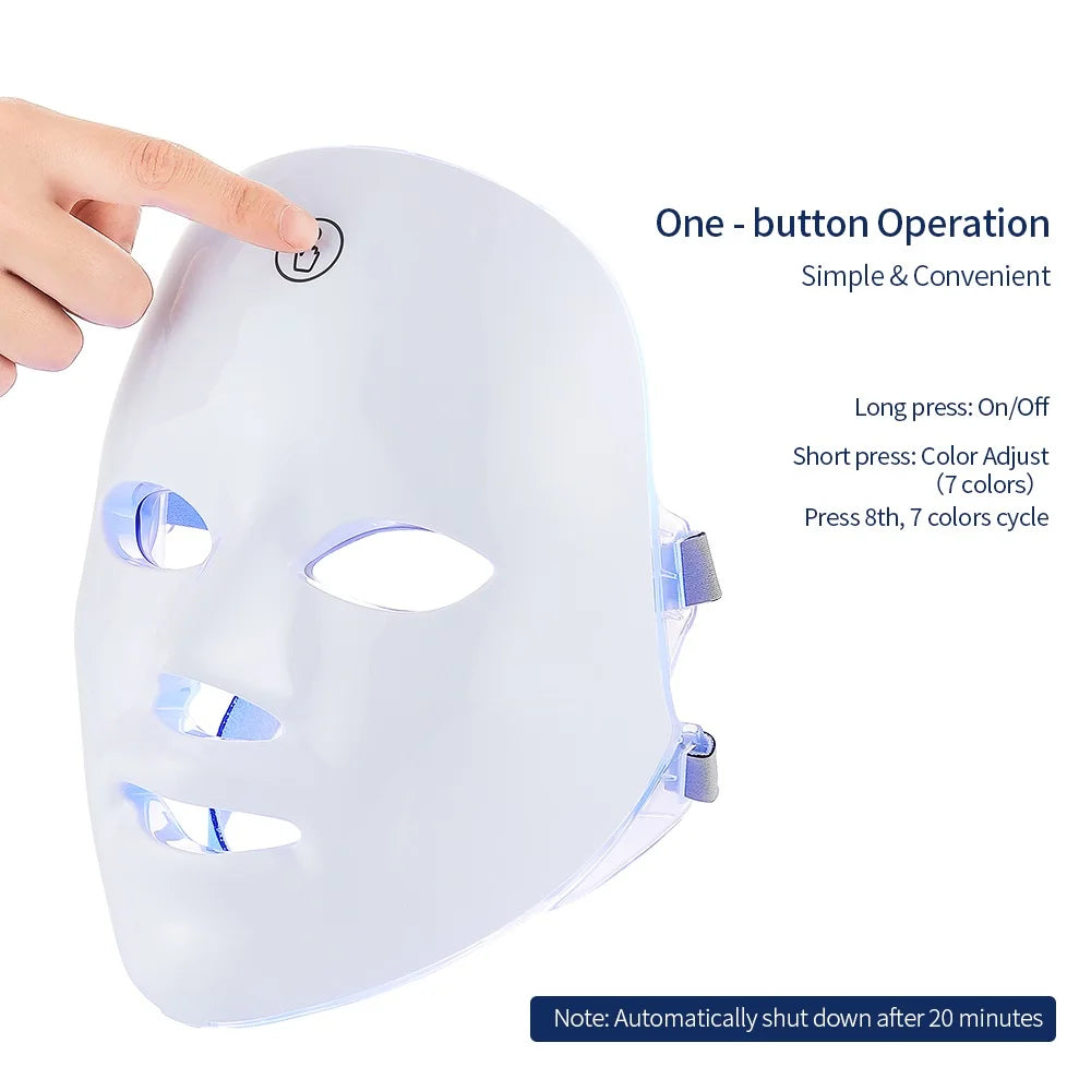 7-Color LED Photon Facial Mask