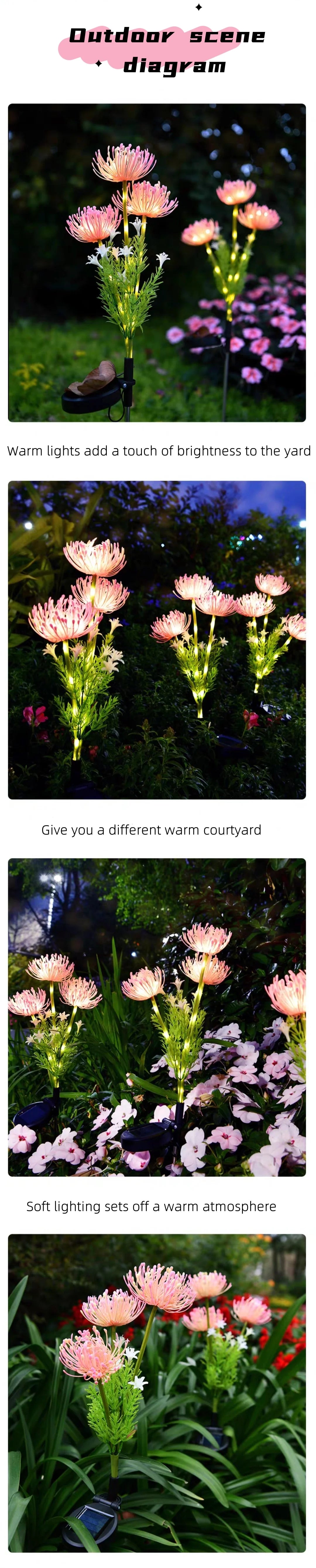 SolarBloom™ Waterproof Garden Flower Lights