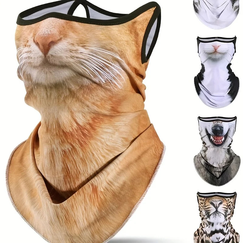 Cat Print Face & Neck Protector