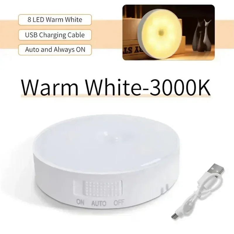 USB Rechargeable Motion Sensor Puck Lights