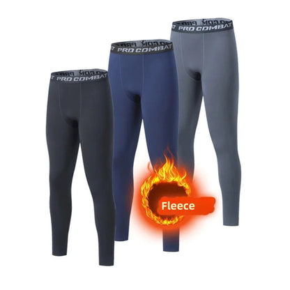 Men’s Fleece Thermal Leggings – Warm Winter Fit