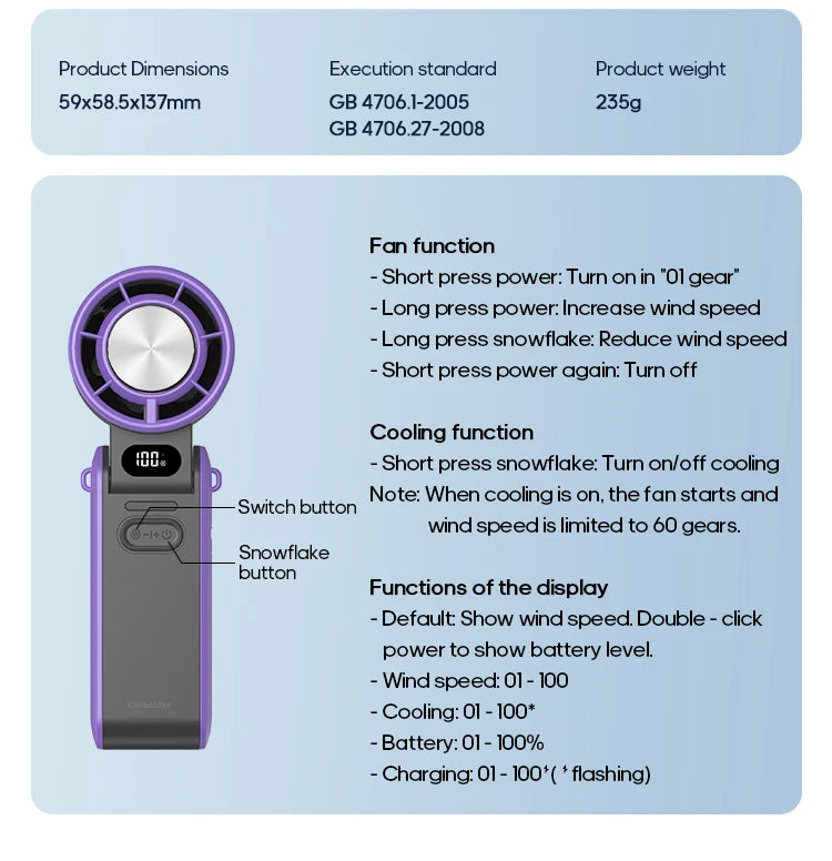 AeroBreeze™ Turbo Pocket Fan
