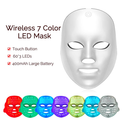 7-Color LED Photon Facial Mask