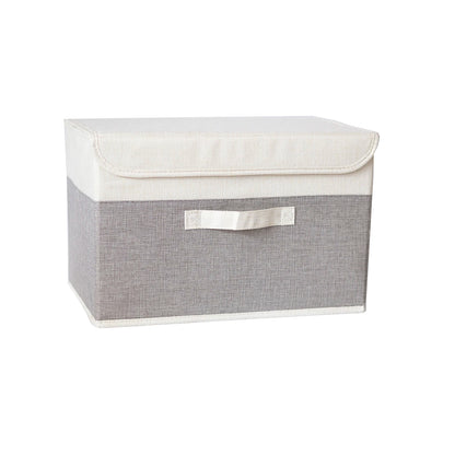 Foldable Cotton Linen Storage Basket