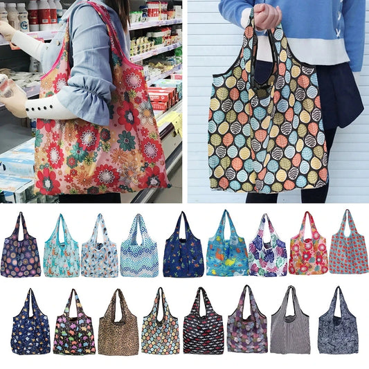 Foldable Reusable Shopping Tote Bag