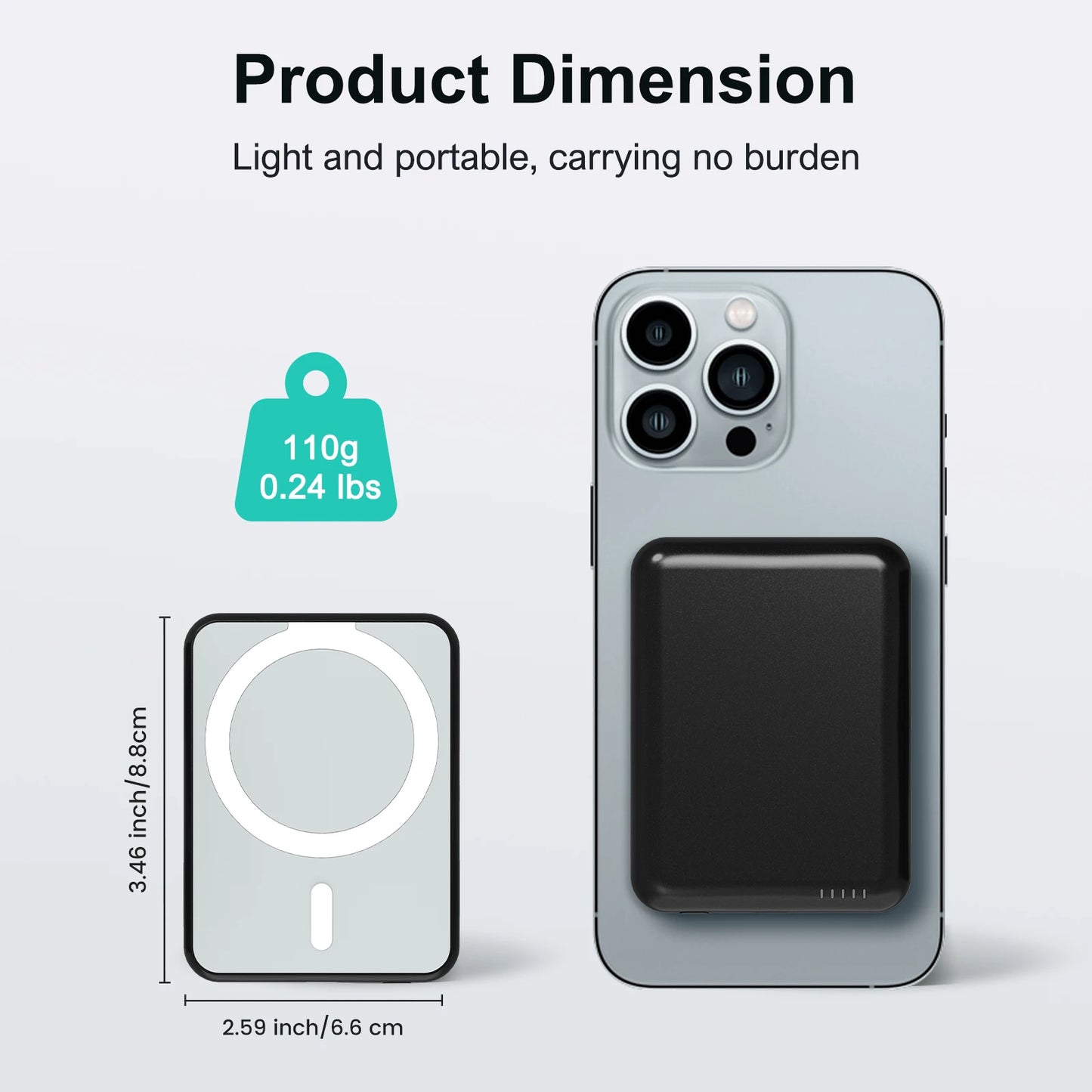 5000mAh Magnetic Wireless Power Bank