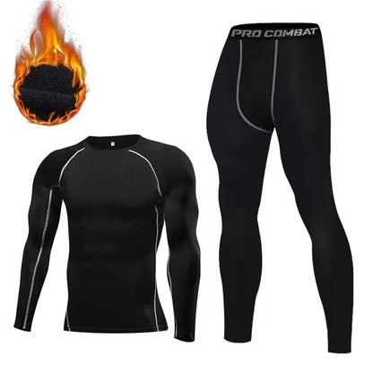Men’s 2-Piece Fleece Thermal Underwear Set