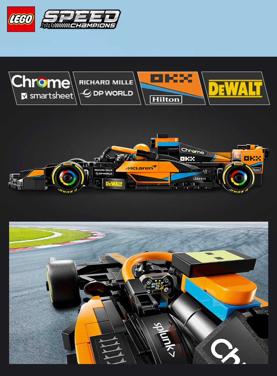 Lego McLaren 2023 Formula 1 Race Car