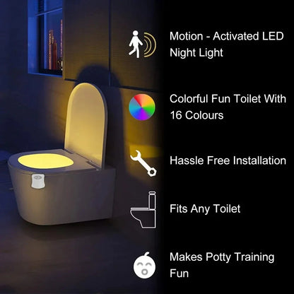 GlowSense™ Motion-Activated Toilet Night Light