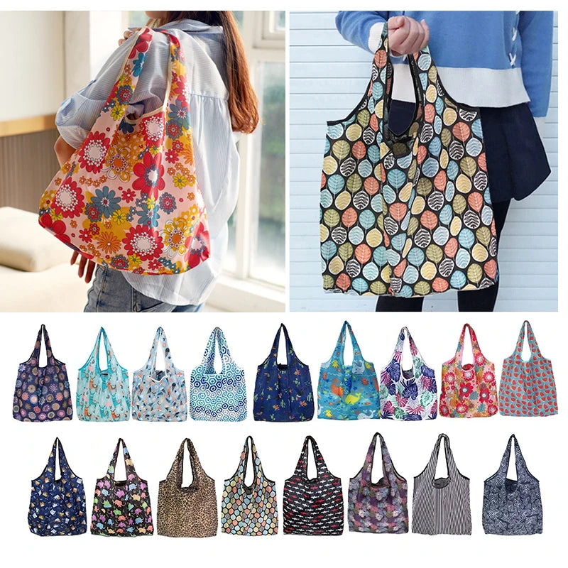 Foldable Reusable Shopping Tote Bag