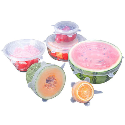 Reusable Silicone Stretch Lid Set 6pcs