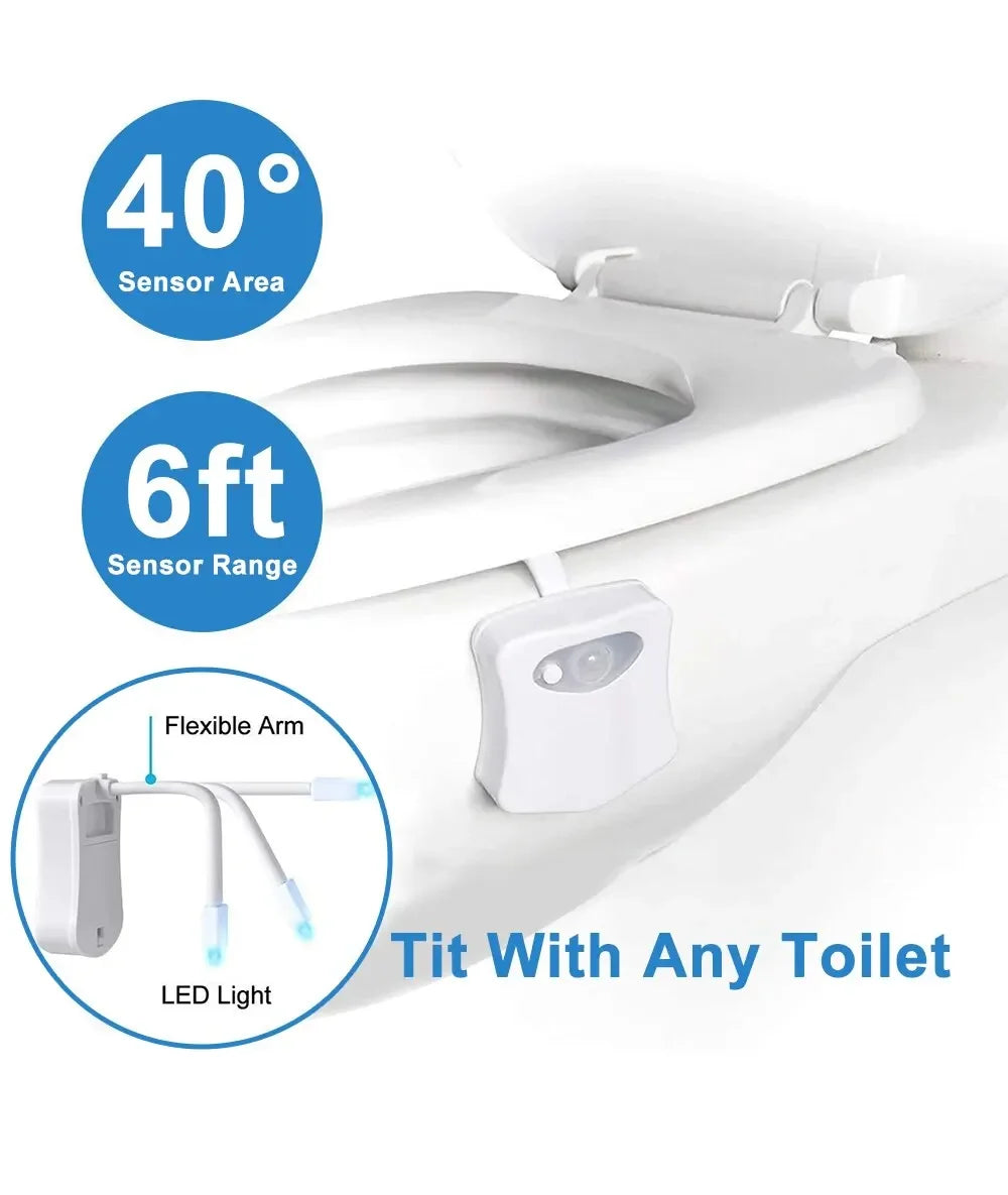 GlowSense™ Motion-Activated Toilet Night Light