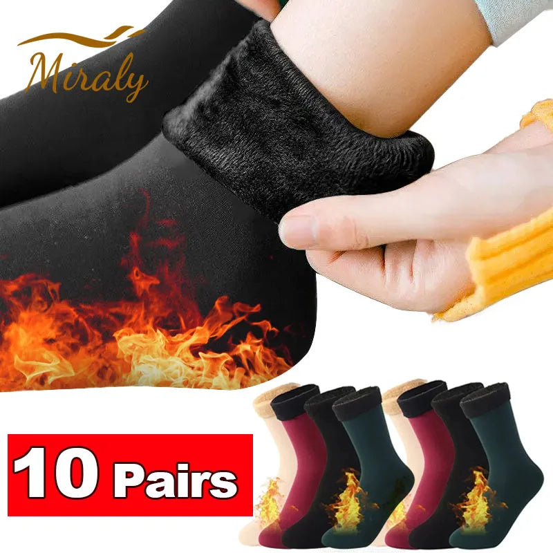 Thermal Fleece Winter Socks – Women’s