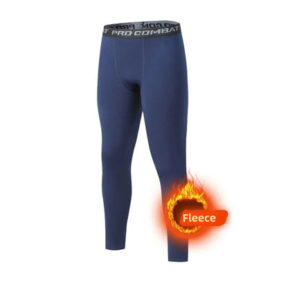 Men’s Fleece Thermal Leggings – Warm Winter Fit