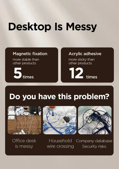 Magnetic Cable Organizer Clip