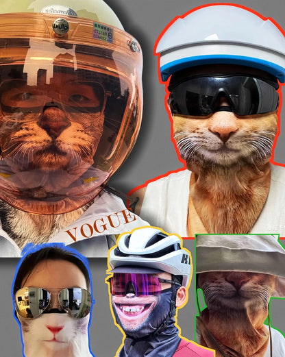 Cat Print Face & Neck Protector