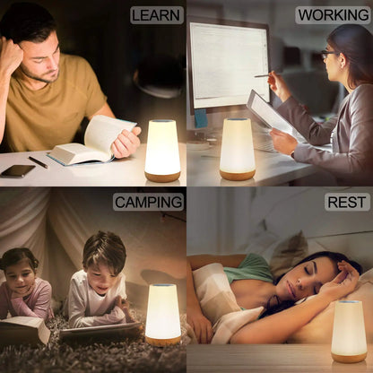 GlowNest™ RGB Touch & Remote Bedside Lamp