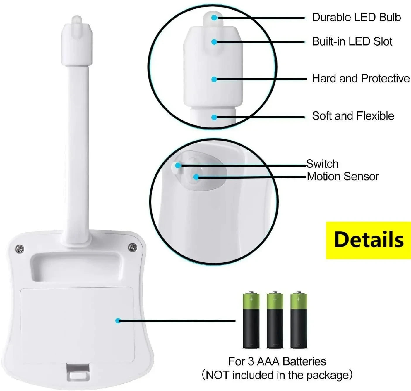 GlowSense™ Motion-Activated Toilet Night Light