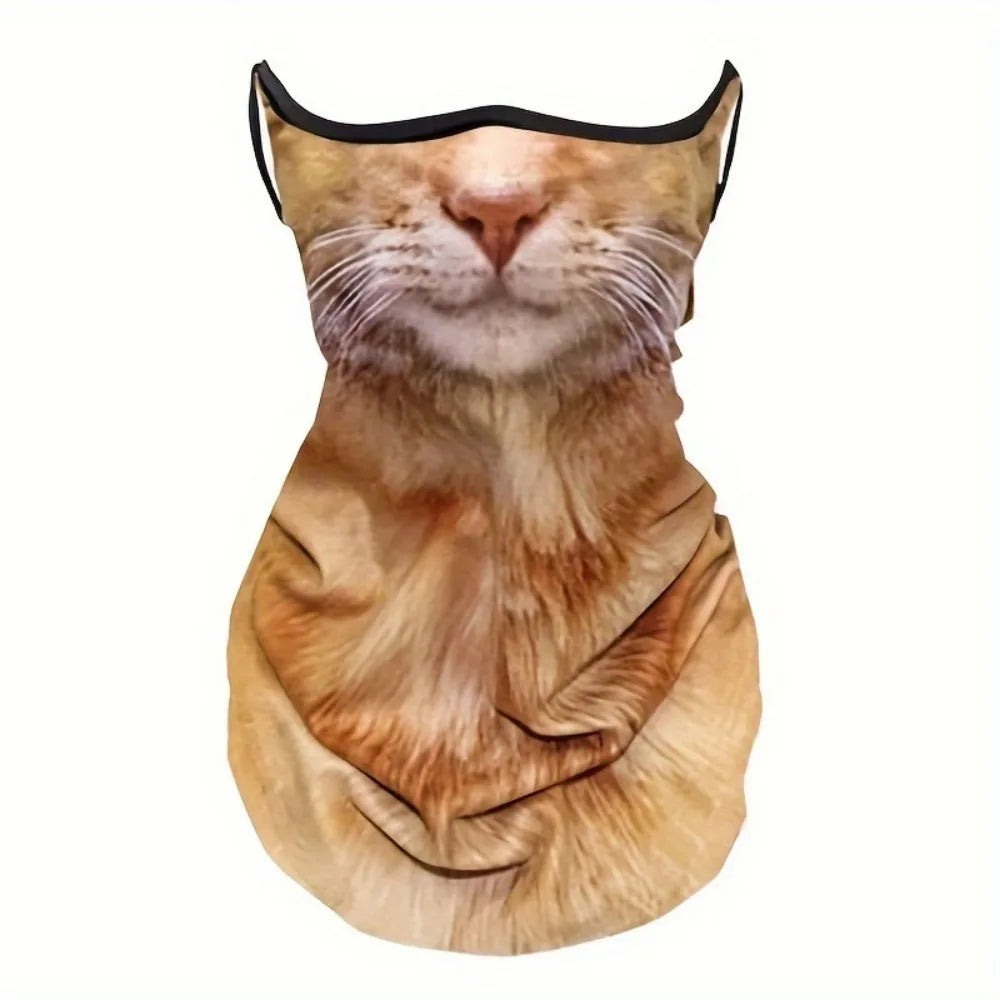 Cat Print Face & Neck Protector